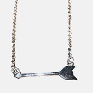 Dyadema Signed Sterling Silver Arrow Necklace Adjustable 16 to 18 Inches
